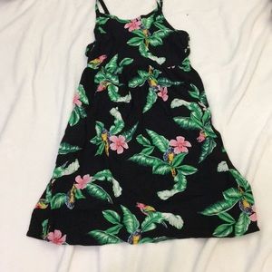 Tropical black dress